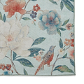 Pippa Floral Washable Rug Blue from Roseland Furniture