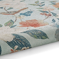 Pippa Floral Washable Rug Blue from Roseland Furniture