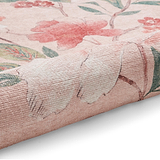 Pippa Floral Washable Rug Pink from Roseland Furniture