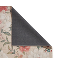 Pippa Floral Washable Rug Natural from Roseland Furniture