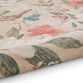 Pippa Floral Washable Rug Natural from Roseland Furniture