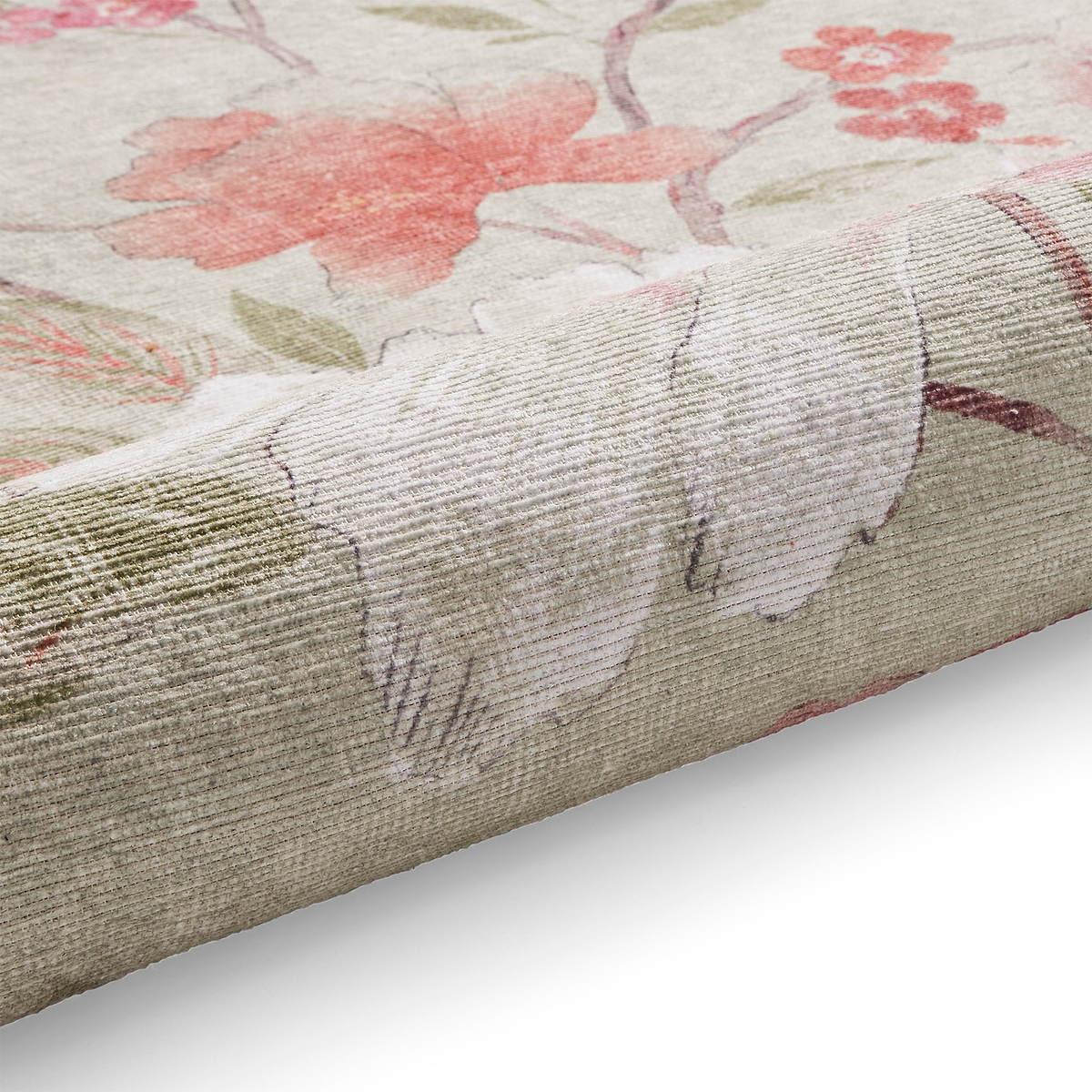 Pippa Floral Washable Rug Green from Roseland Furniture