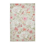 Pippa Floral Washable Rug Green from Roseland Furniture