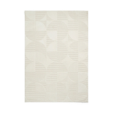 Retro Circles Washable Rug Cream from Roseland Furniture
