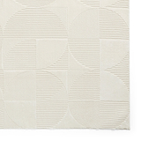 Retro Circles Washable Rug Cream from Roseland Furniture