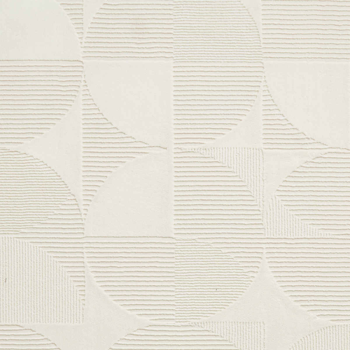 Retro Circles Washable Rug Cream from Roseland Furniture