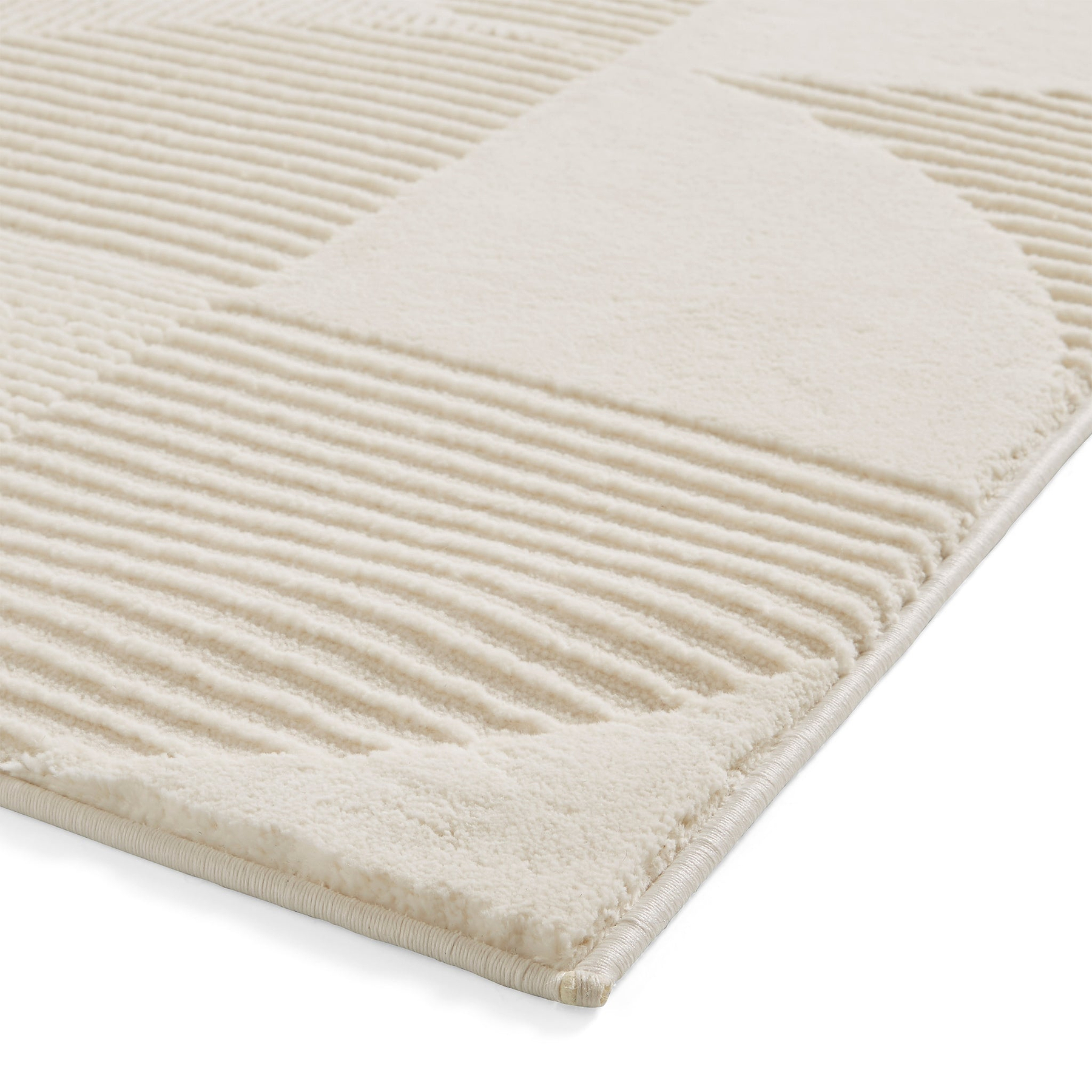 Retro Circles Washable Rug Cream from Roseland Furniture