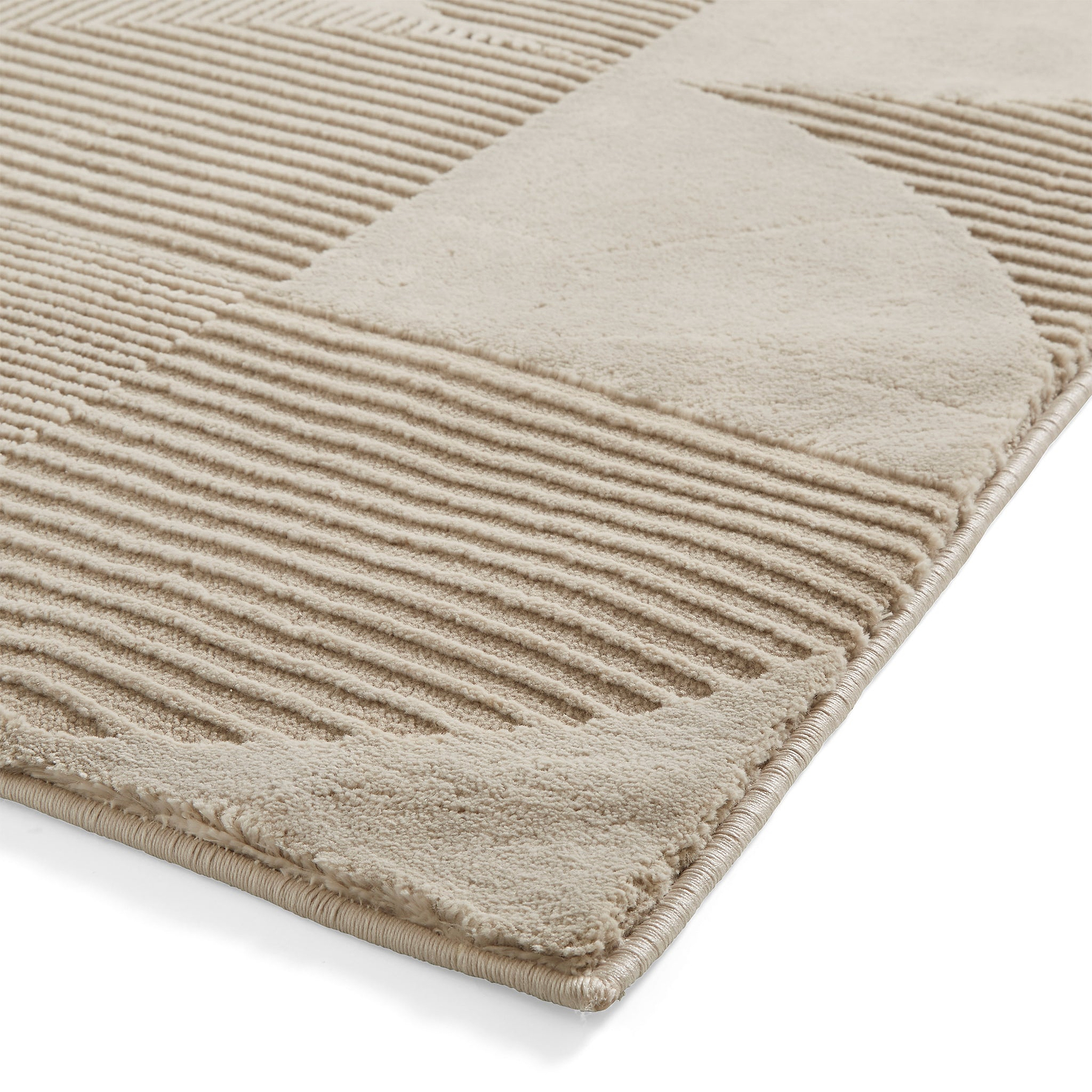 Retro Circles Washable Rug Natural from Roseland Furniture