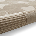 Retro Circles Washable Rug Natural from Roseland Furniture