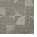 Retro Circles Washable Rug Silver from Roseland Furniture