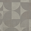 Retro Circles Washable Rug Silver from Roseland Furniture