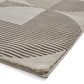 Retro Circles Washable Rug Silver from Roseland Furniture