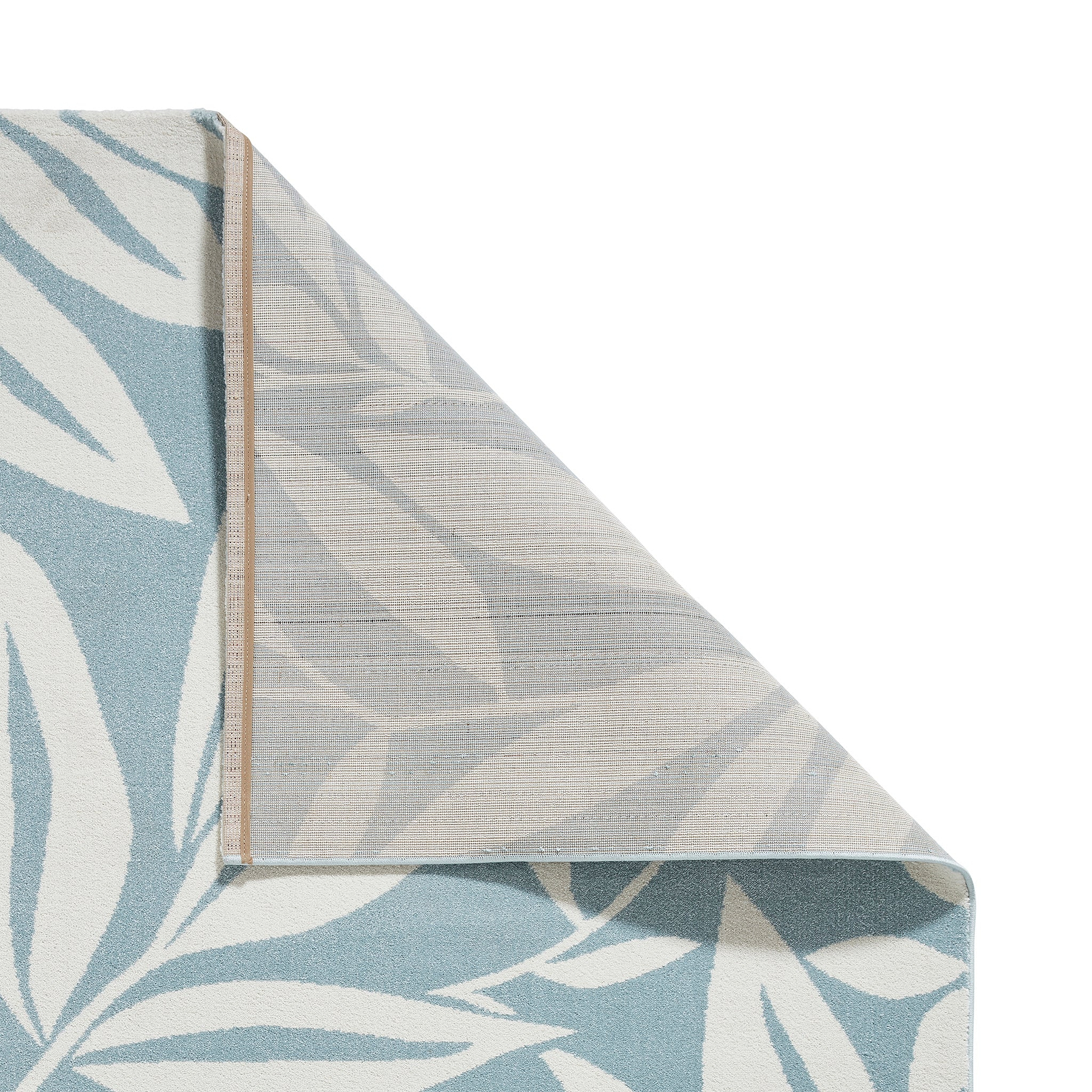 Sorrel Leaves Washable Rug Blue from Roseland Furniture