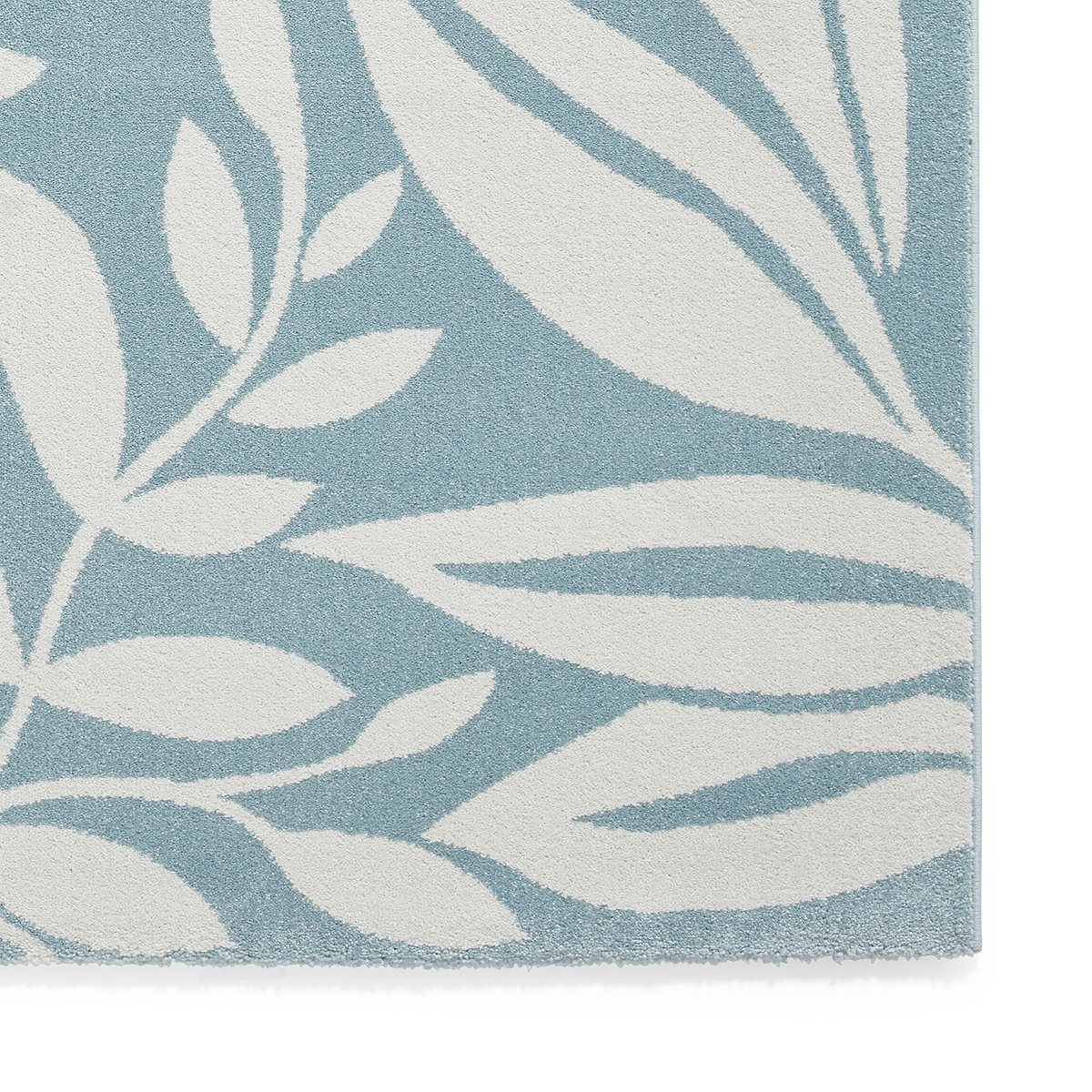Sorrel Leaves Washable Rug Blue from Roseland Furniture
