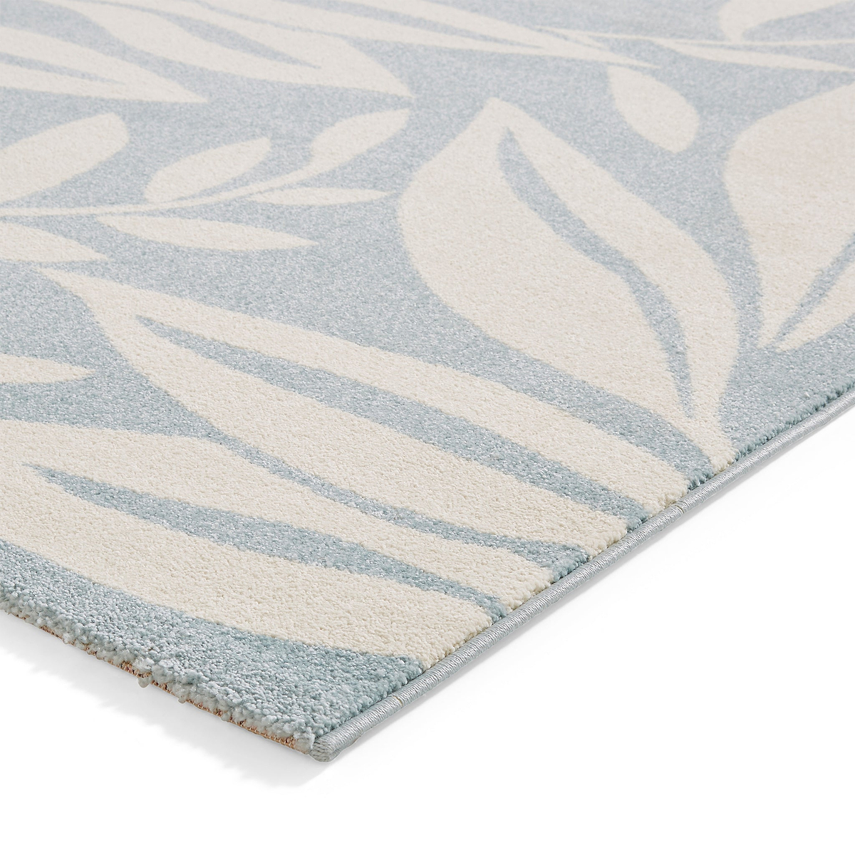 Sorrel Leaves Washable Rug Blue from Roseland Furniture