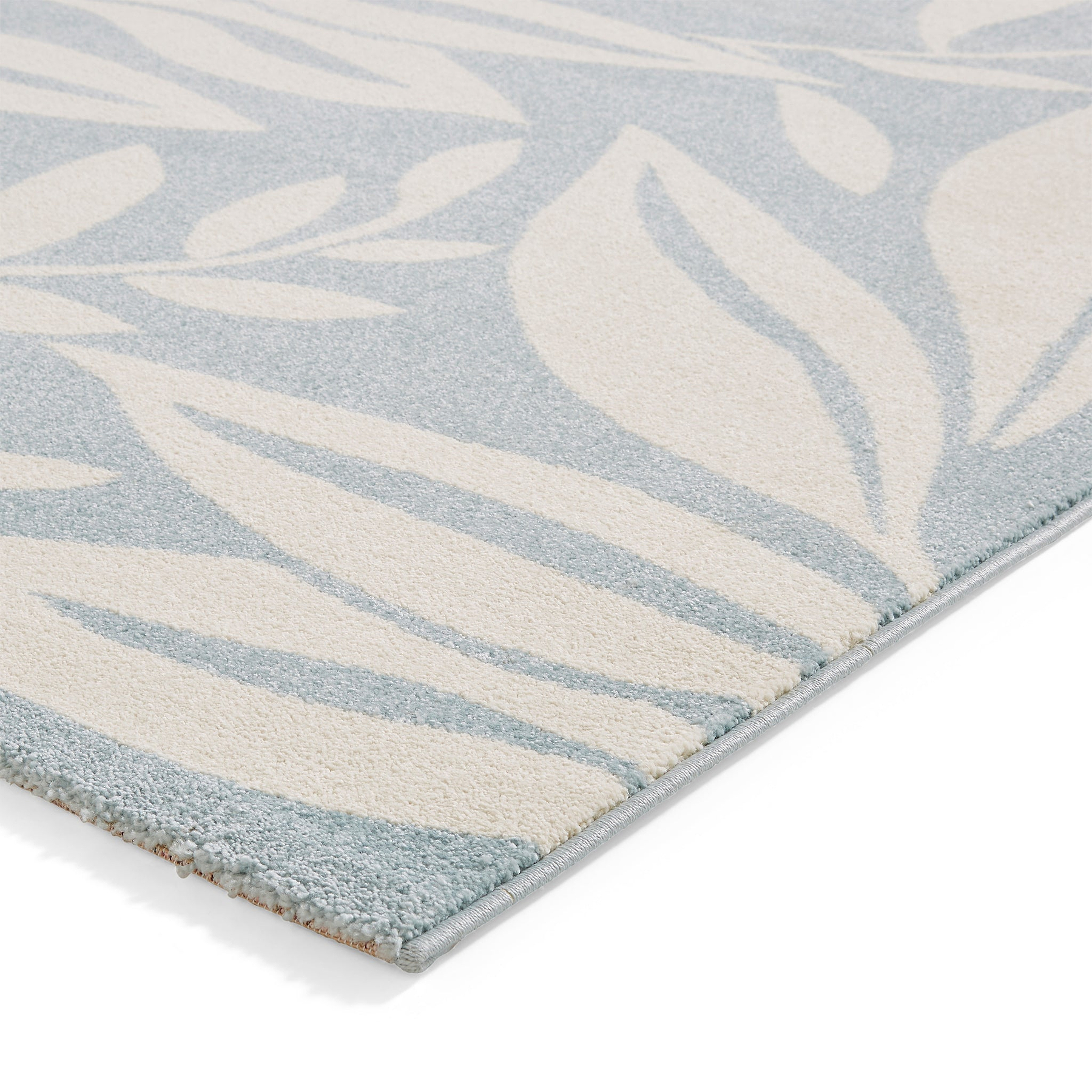 Sorrel Leaves Washable Rug Blue from Roseland Furniture