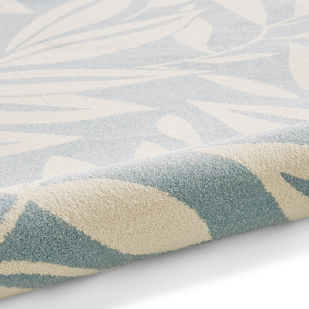 Sorrel Leaves Washable Rug Blue from Roseland Furniture
