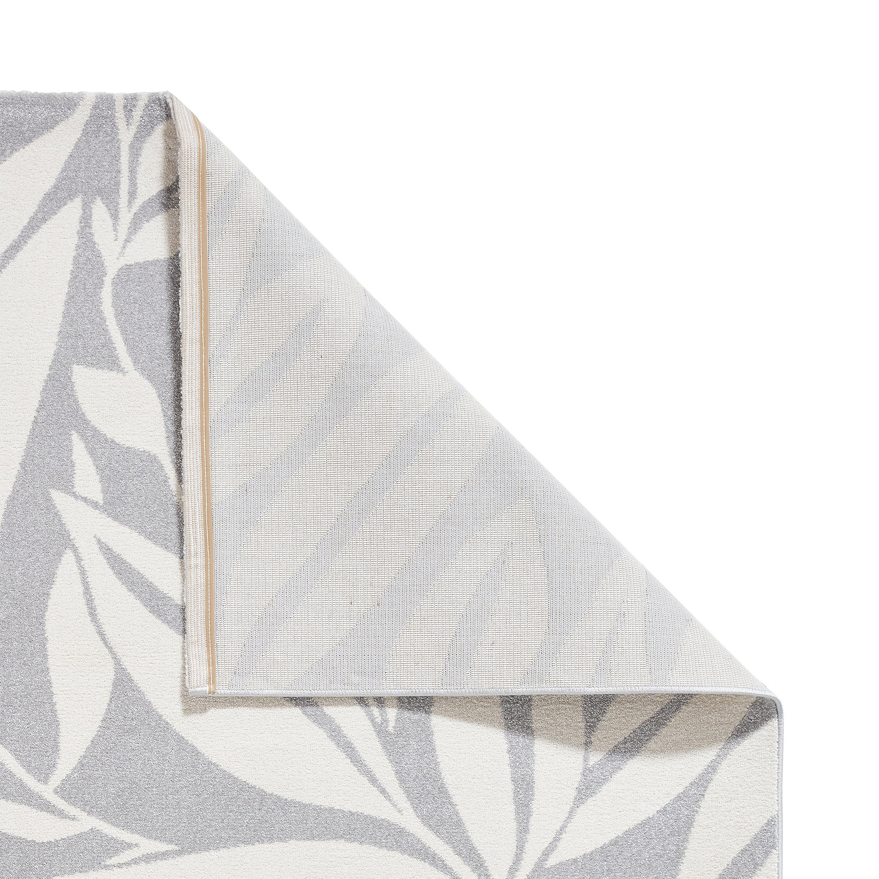 Sorrel Leaves Washable Rug Grey from Roseland Furniture