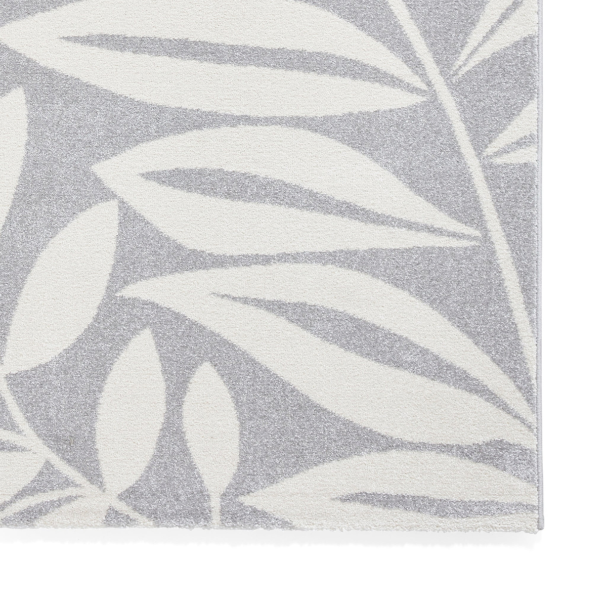 Sorrel Leaves Washable Rug Grey from Roseland Furniture