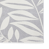Sorrel Leaves Washable Rug Grey from Roseland Furniture