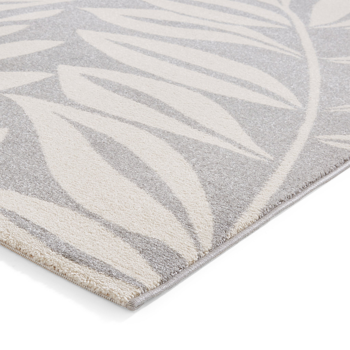 Sorrel Leaves Washable Rug Grey from Roseland Furniture