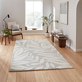 Sorrel Leaves Washable Rug Grey from Roseland Furniture