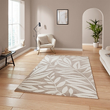 Sorrel Leaves Washable Rug Natural from Roseland Furniture