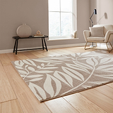 Sorrel Leaves Washable Rug Natural from Roseland Furniture
