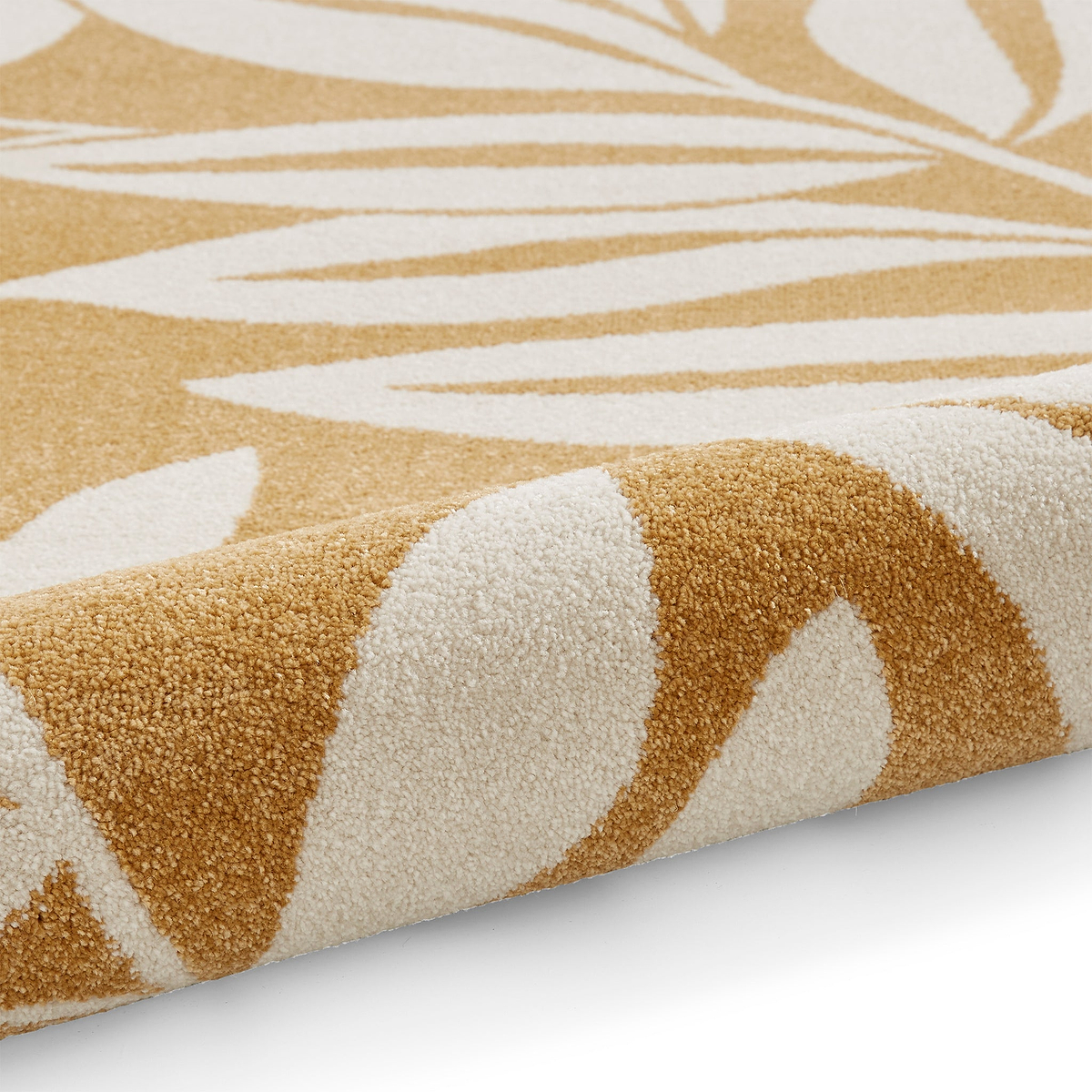 Sorrel Leaves Washable Rug Yellow from Roseland Furniture