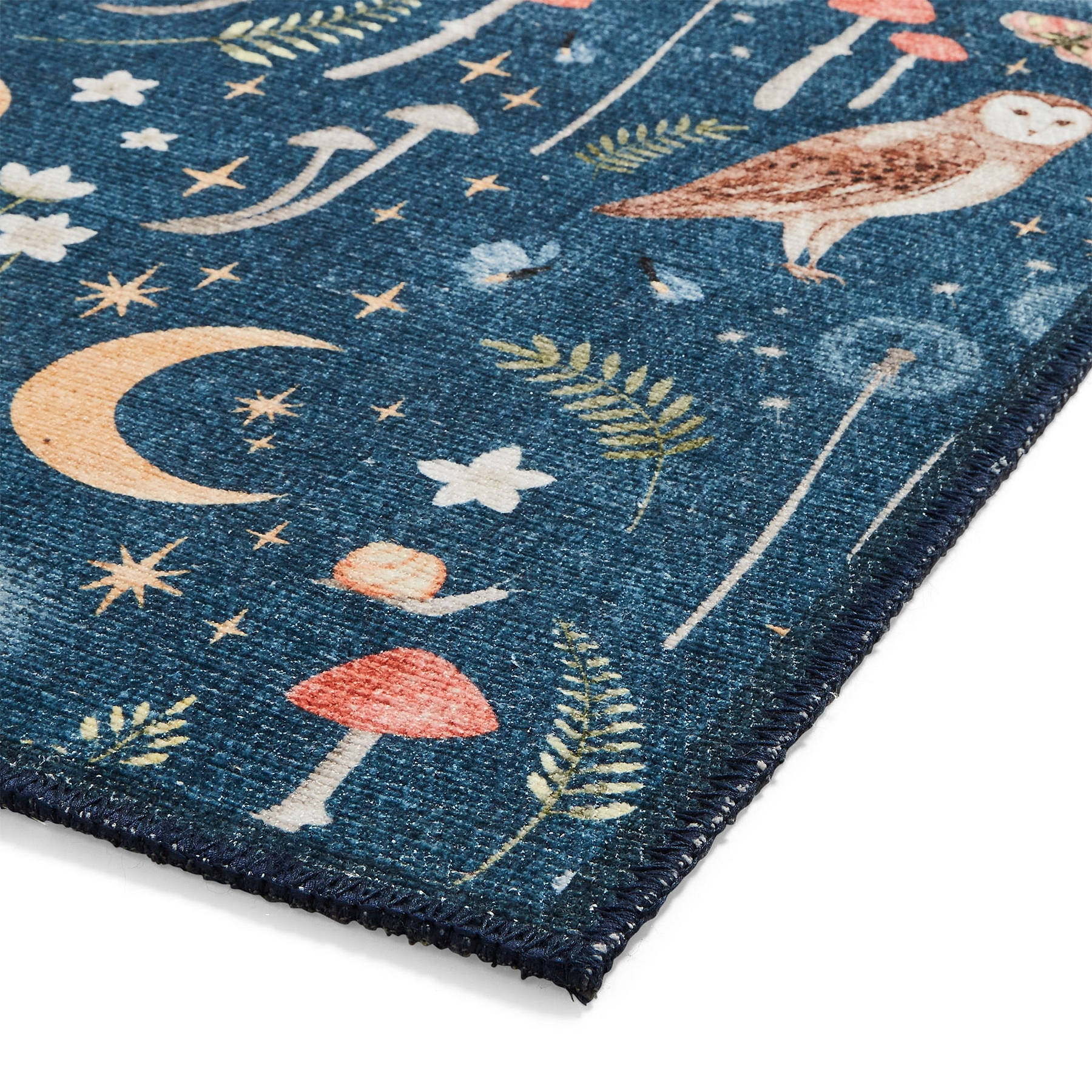 Twilight Animals Blue Washable Rug from Roseland Furniture