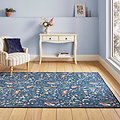 Twilight Animals Blue Washable Rug from Roseland Furniture
