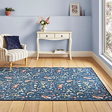 Twilight Animals Blue Washable Rug from Roseland Furniture