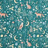 Twilight Animals Green Washable Rug from Roseland Furniture