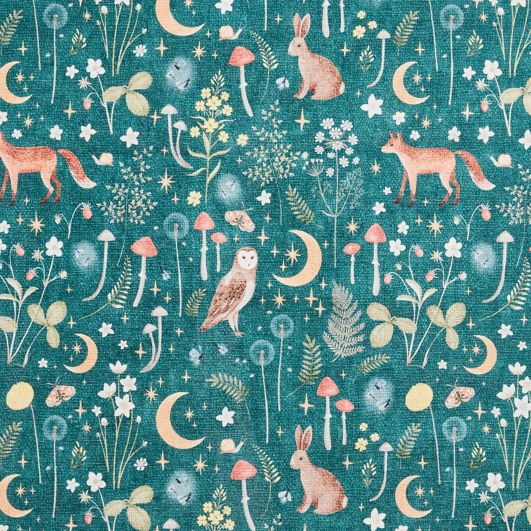 Twilight Animals Green Washable Rug from Roseland Furniture