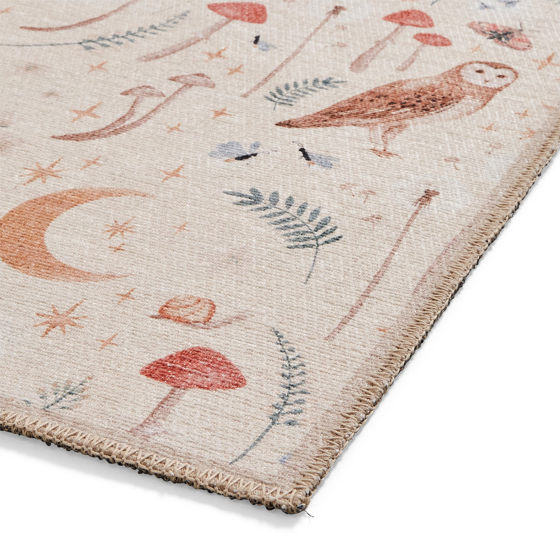 Twilight Animals Natural Washable Rug from Roseland Furniture