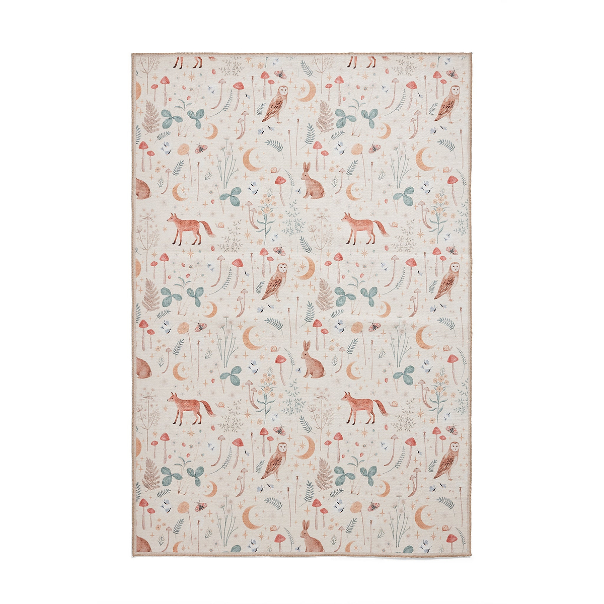 Twilight Animals Natural Washable Rug from Roseland Furniture