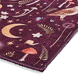 Twilight Animals Plum Washable Rug from Roseland Furniture
