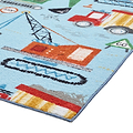 Kids Construction Washable Rug 080 x 150 Blue from Roseland Furniture