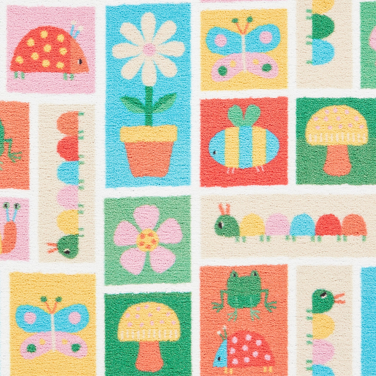 Kids Curious Caterpillar Washable Rug 080 x 150 Blue from Roseland Furniture