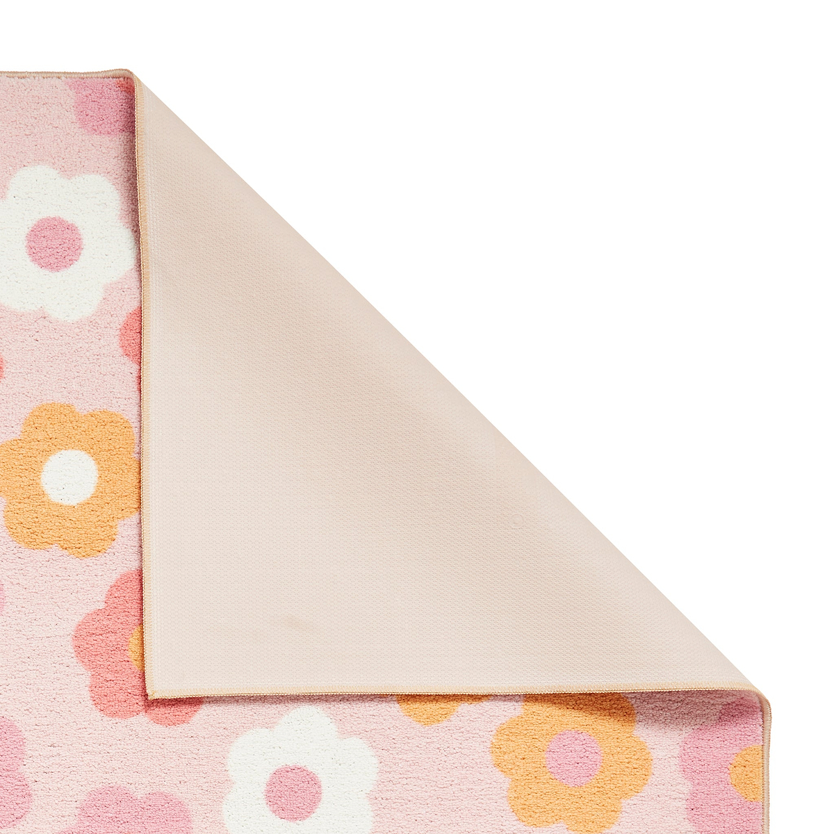 Kids Daisy Retro Washable Rug 080 x 150 Pink from Roseland Furniture