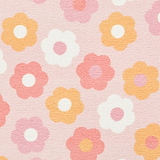Kids Daisy Retro Washable Rug 080 x 150 Pink from Roseland Furniture