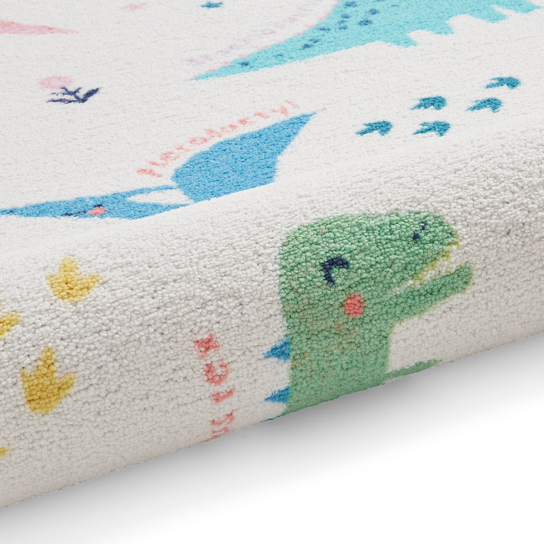 Kids Dinosaur Friends Washable Rug 080 x 150 Blue from Roseland Furniture