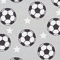 Kids Football Stars Washable Rug 080 x 150 Grey from Roseland Furniture