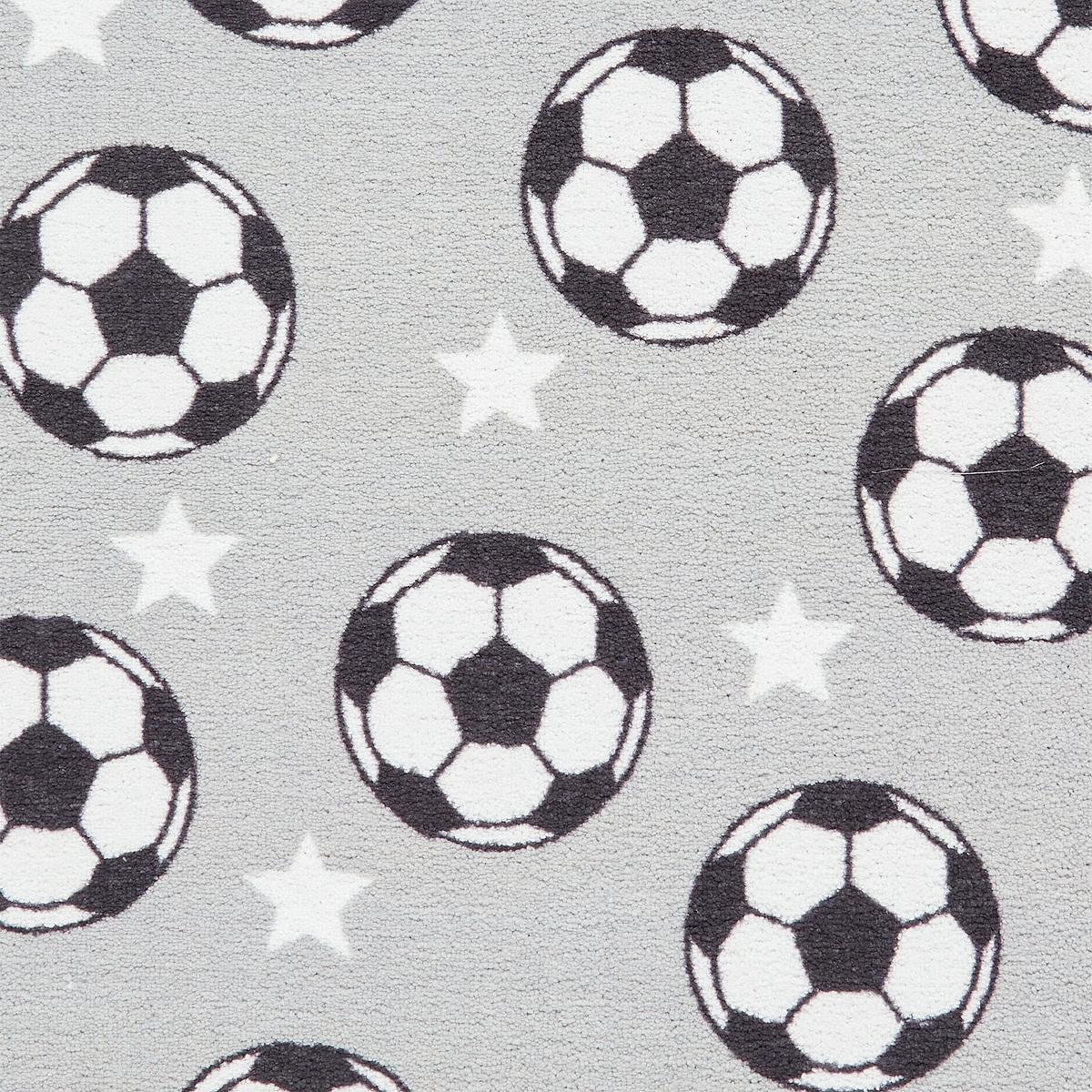 Kids Football Stars Washable Rug 080 x 150 Grey from Roseland Furniture