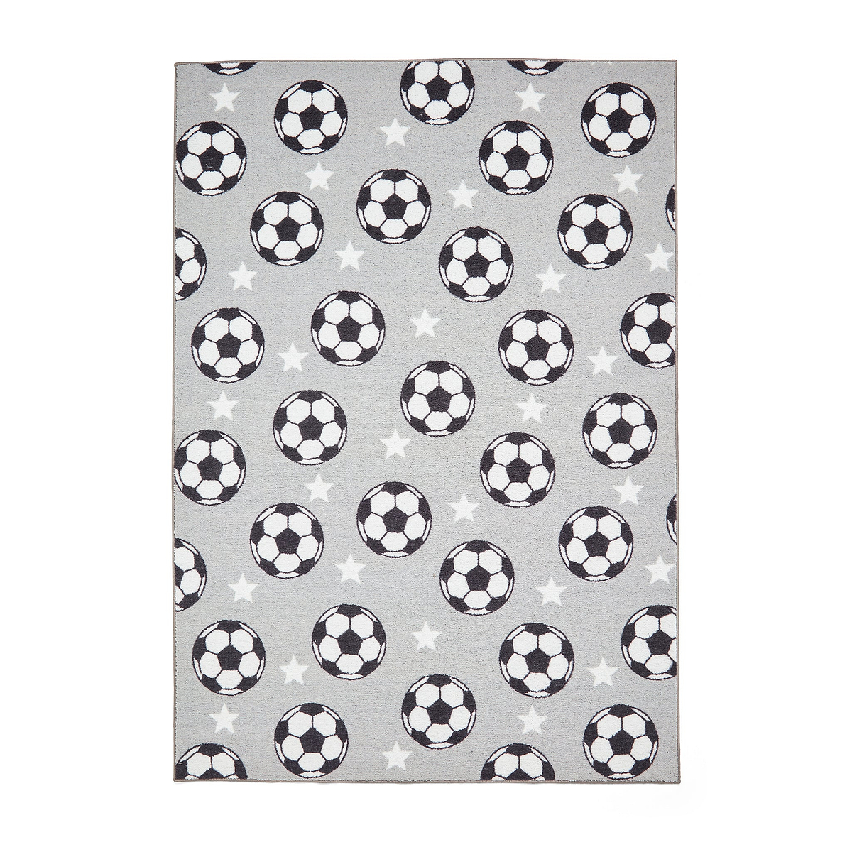 Kids Football Stars Washable Rug 080 x 150 Grey from Roseland Furniture