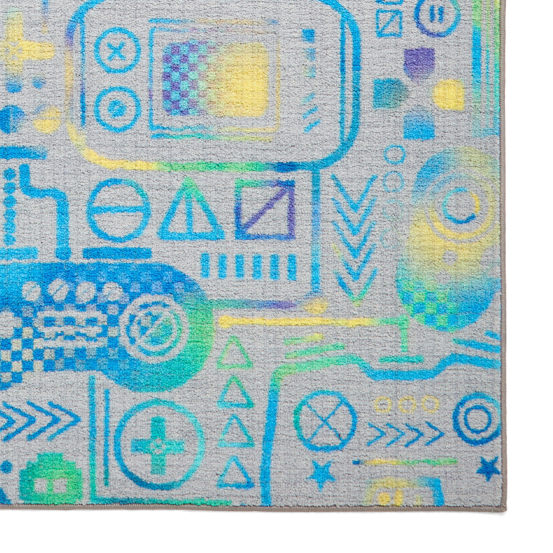 Kids Gamer Washable Rug 080 x 150 Grey from Roseland Furniture
