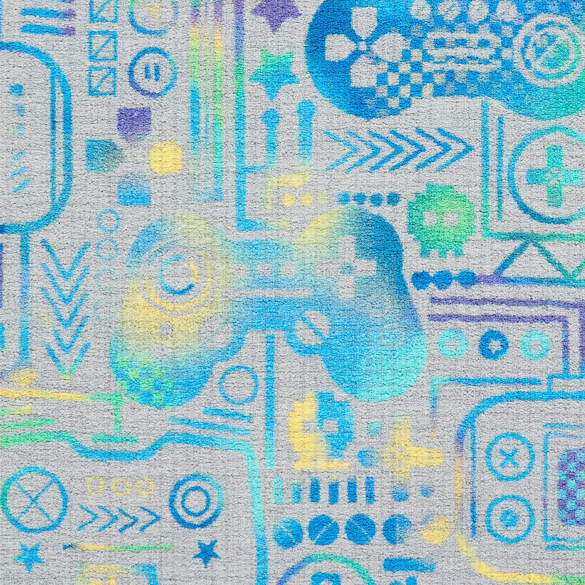 Kids Gamer Washable Rug 080 x 150 Grey from Roseland Furniture