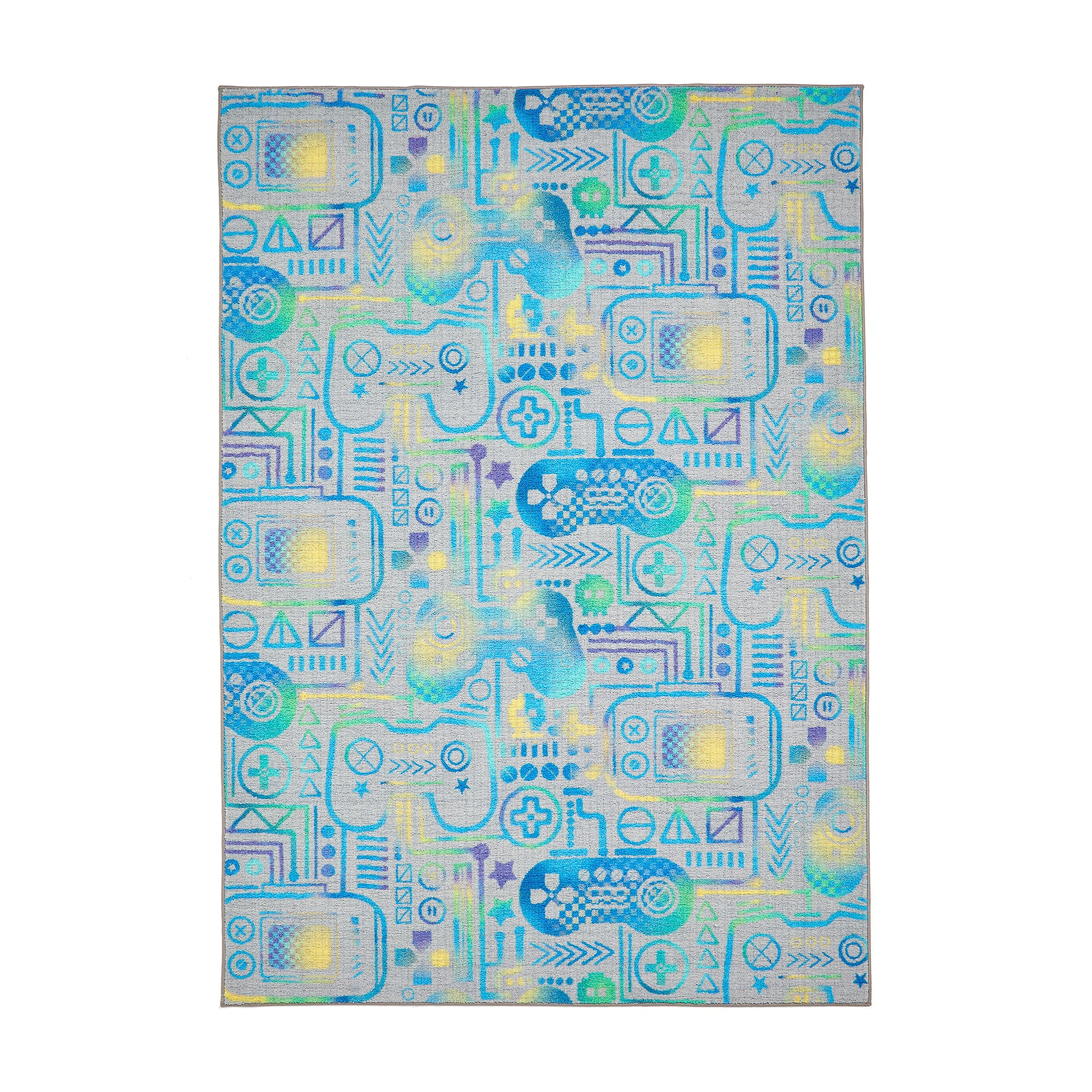 Kids Gamer Washable Rug 080 x 150 Grey from Roseland Furniture