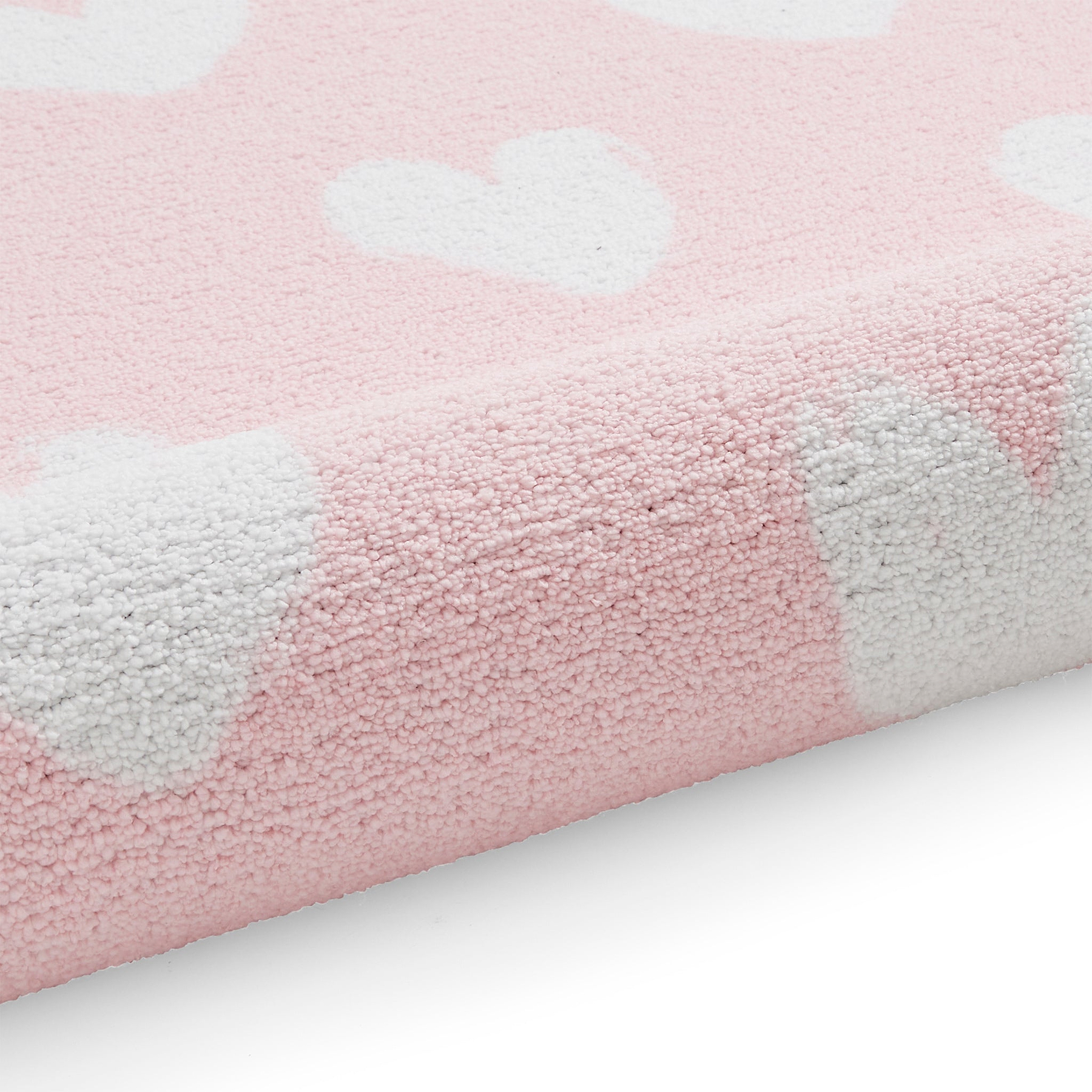 Kids Hearts Washable Rug 080 x 150 Pink from Roseland Furniture