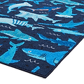 Kids Jawsome Sharks Washable Rug 080 x 150 Blue from Roseland Furniture